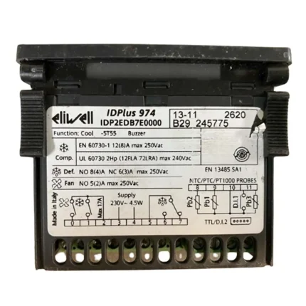 Eliwell Thermostat ID Plus 974 NTC-2HP 230 Vac Buz